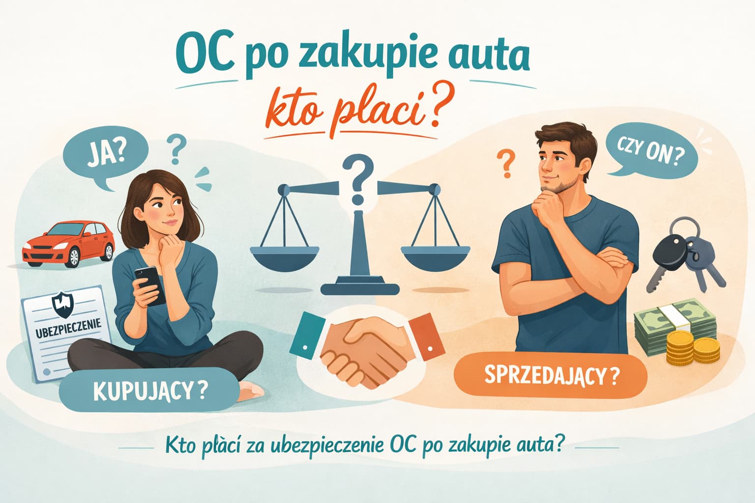 OC po zakupie auta kto płaci — obowiązki kupującego