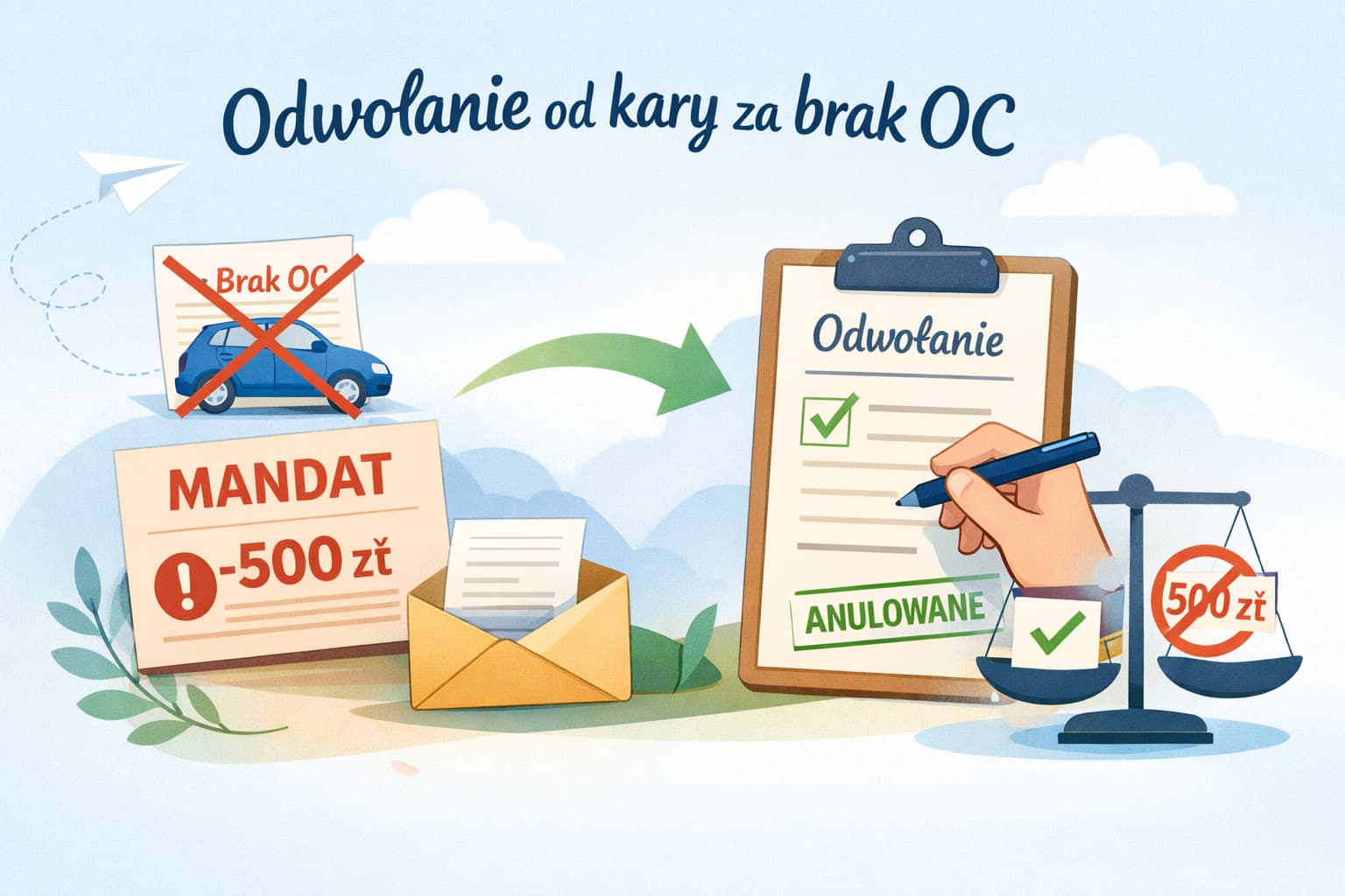 Jak napisać odwołanie od kary za brak OC skutecznie