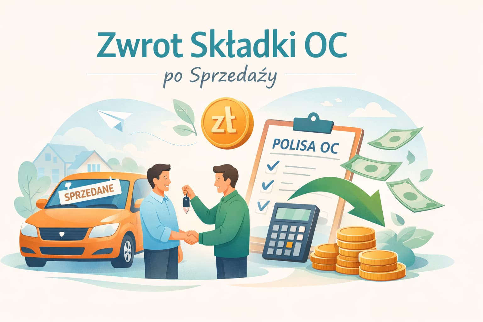 Zwrot składki OC po sprzedaży – jak odzyskać pieniądze